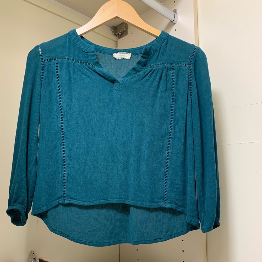 Dark teal blouse